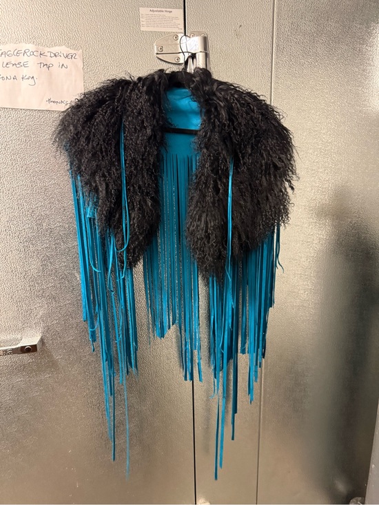 Hand Crafted Jackets & Blazers - Hand Crafted Black Mongolian Lamb fur collar